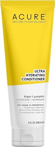 Acure Ultra Hydrating Conditioner - Deep Moisture Conditioner for Women & Men w/ Dry, Damaged, Fine, Dry, Damaged, Color Treated Hair & Scalp w/ Argan Oil, Vegan, Paraben Free, Sulfate Free - 8 fl oz