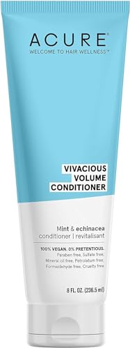 Acure Vivacious Volume Conditioner - Volumizing Conditioner for Women & Men, Lightweight & Moisturizing for Fine, Thinning Hair, Boost & Lift Thin Hair, Paraben & Sulfate Free, Clean, Vegan - 8 fl oz