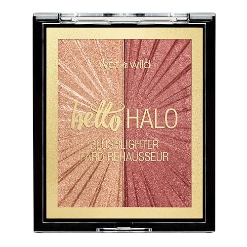 Wet n Wild MegaGlo Blushlighter, Blendable Blush & Highlighter Set, Shimmery Metallic Finish, Flash Me