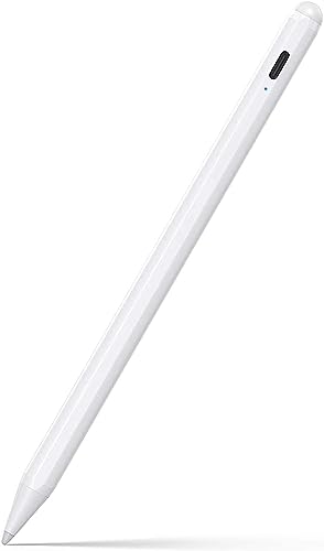 Stylus Pen for iPad 6th-11th Generation-2X Fast Charge Active Pencil Compatible with 2018-2025 Apple iPad Pro 11/12.9/M4, iPad Air 3/4/5/M2/M3,iPad mini 5/6 Gen-White