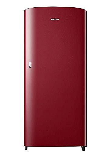 Samsung 192 L 1 Star Direct Cool Single Door Refrigerator (RR19T21CARH/NL, Scarlet Red, 2022 Model)