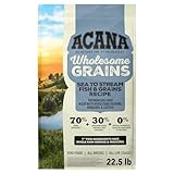 ACANA Wholesome Grains Dry Dog Food Sea to Stream Saltwater Fish Recipe 22.5lb Bag