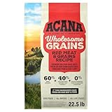 ACANA Wholesome Grains Dry Dog Food Red Meat & Grains Beef Pork & Lamb Recipe 22.5lb Bag