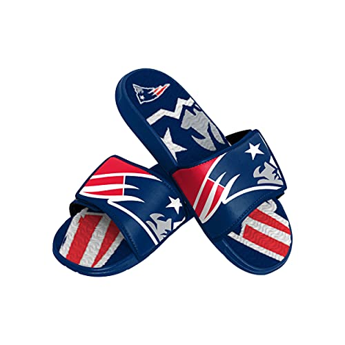 FOCO Las Vegas Raiders NFL Mens Colorblock Big Logo Gel Slides - M
