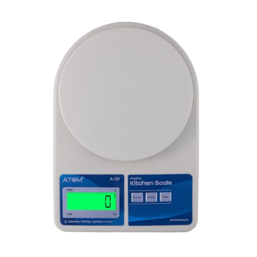 Aliston Atom Kitchen Weight Machine 6 Months Manufacturer Warranty, Digital Scale with LCD Display, Scale for Home Baking, Cooking & Balance Diet. Mac