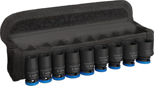 (-56%) Bosch 9x PRO Impact Steckschlüsselsatz Set, 1/4", Standard, 9‑tlg.