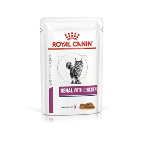 Caja Royal Canin Veterinary Renal con pollo doce sobres 85 g para gato