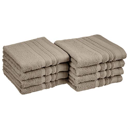 Amazon Basics Cosmetic Friendly Hand Towel - 8-Pack and Soft These cotton hand towels dry your