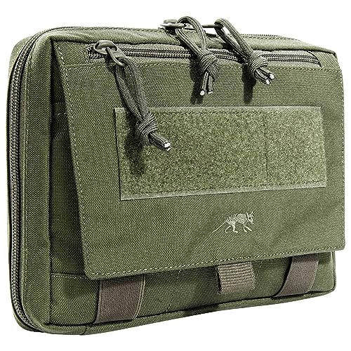 Tasmanian Tiger TT EDC Pouch Molle-kompatible Rucksack Organizer Zusatz-Tasche für Werkzeug und Medic Erste Hilfe Set mit Patch-Fläche (Oliv)