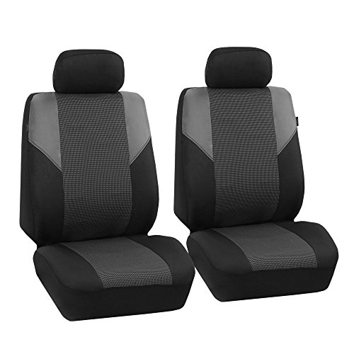 FH Group Car Seat Covers Front...Cover for SUV,Sedan,Van Gray