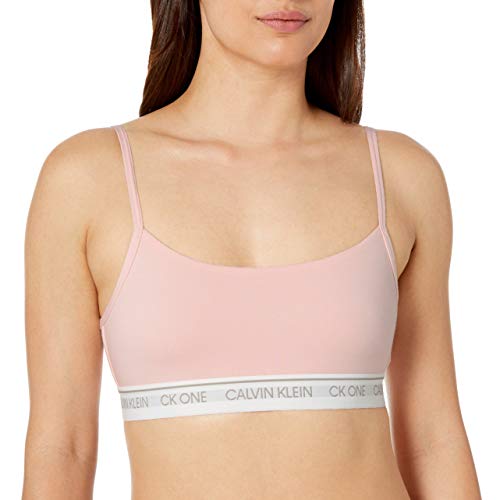 Calvin Klein CK One Cotton Unlined Bralette Designer Brand Thin straps and cozy material are this