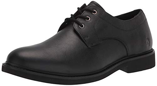 Hush Puppies Men's Detroit PT Oxford, BLACK LEATHER,11.5 M US