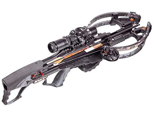 RAVIN R29X Crossbow Package - High-Performance Compact Bow with Silent Cocking Device, 450 FPS Power, and Illuminated Scope - Pre-Assembled with Arrows & Quiver - Ideal for Hunting & Archery