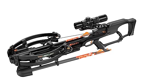 RAVIN R10 Crossbow Package - High-Performance Black Hunting Bow with Helicoil Technology, Crank Handle, and Illuminated Scope - Lightweight, Pre-Assembled, and Accurate - Ideal for Archery & Hunting
