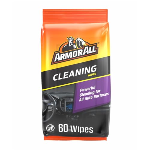 Armor All Car Interior Cleaner Wipes, Interior Cleaning Wipes for Cars, Trucks, Motorcycles, 60 Each