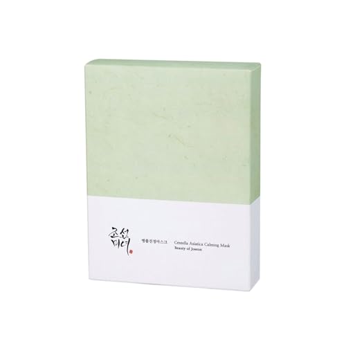 Beauty of Joseon Centella Asiatica Calming Mask Daily Moisturizing Soothing Cica Face Sheet Mask for All Skin Types, Korean Skincare Stuffers for Men 