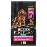 Purina Pro Plan Sensitive Skin and Stomach Dog Food Puppy Salmon and Rice Formula - 4 lb. Bag