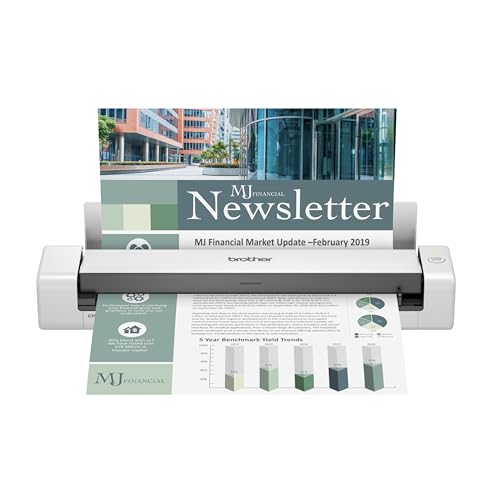 Brother DS-740D Duplex Compact Mobile Document ScannerDoxie Pro DX400 - Duplex Document Scanner and Receipt Scanner For