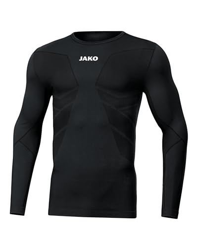JAKO Comfort 2.0 Long Sleeve Men's Long Sleeve - Black, Large