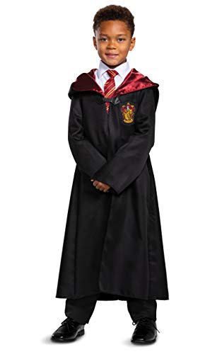 Disguise Harry Potter Gryffindor Robe, Official Wizarding World Costume Robes, Classic Kids Size Dress Up Accessory, Child Size Small (4-6), Black & Red