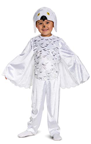 Disguise Harry Potter Hedwig the Owl Costume, Official Wizarding World Hedwig Kids Costume, Toddler Size Large (4-6), White