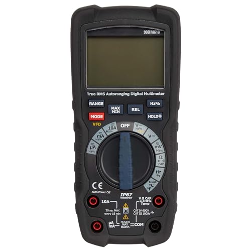 ⚡ BLITZDEAL (-75%) Amazon Basics Digitalmultimeter, Anzeige 6000, IP67, True RMS, CAT IV 600 V, Schwarz