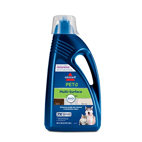 Bissell Multi-Surface Pet Formula with Febreze Freshness for Crosswave, 2295L, 80 oz, Safe to use on Sealed Hard Floors and Area Rugs, Removes Tough Pet Messes, and Eliminates Odors. Febreze Freshness