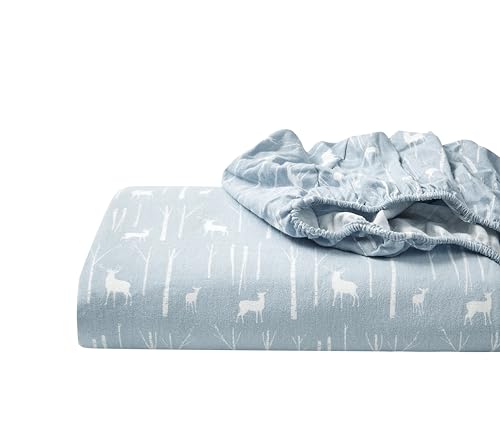 Eddie Bauer - Full Sheets, Cotton Flannel Bedding Set, Brushed For Extra Softness, Cozy Home Decor (Birch Forest, Full)