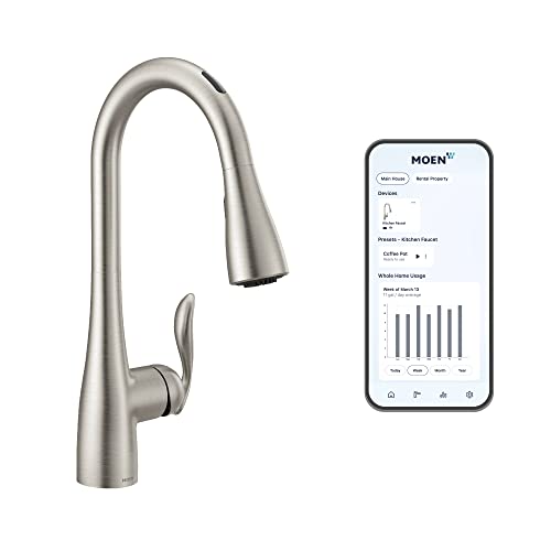 Moen Arbor Kitchen-Sink-Faucet Controls Versatile smart functions save time while