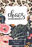 Chaos Coordinator Leopard And Floral Design Daily Task Planner 20202021 Lined Undated Daily Task Planner With Checkboxes Teachers Students Busy Moms Daily To Do Planner