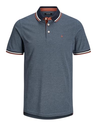 ⚡ BLITZDEAL (-63%) JACK & JONES Herren Jjepaulos Noos Poloshirt, Denim Blue, XL EU