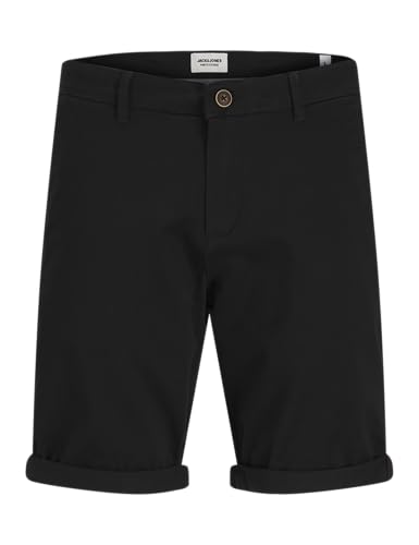 🔥 SELTEN SO GÜNSTIG 3,67€ Coupon! JACK & JONES Herren Chino Shorts Regular Fit 12165604,Schwarz,M