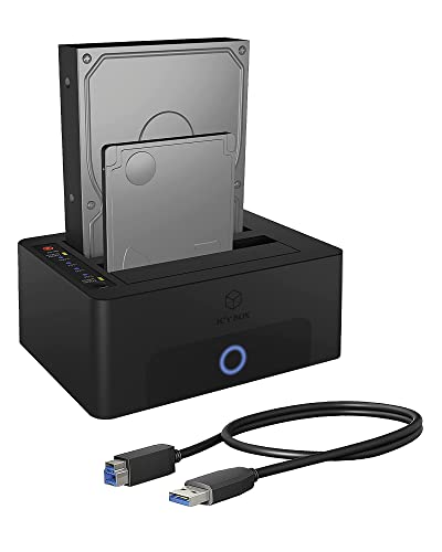 ICY BOX Dockingstation 2X SATA 2,5"/3,5" UASP Single Klon, IB-1232CL-U3