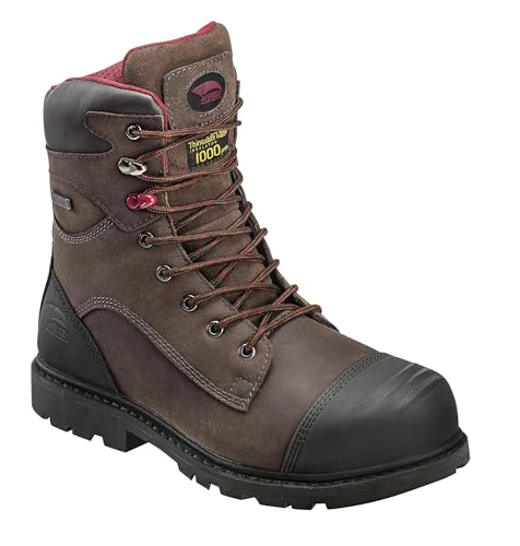 Avenger Work Boots Hammer A7577 Men's Carbon Toe EH PR Waterproof Insulated Work Boots, 12 W
