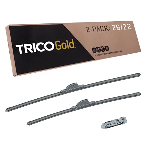 Trico Gold 26 and 22 Inch Premium All-Weather Beam Wiper Blades Set of 2