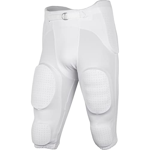 CHAMPRO Safety Integrated Youth Football Practice Pants White