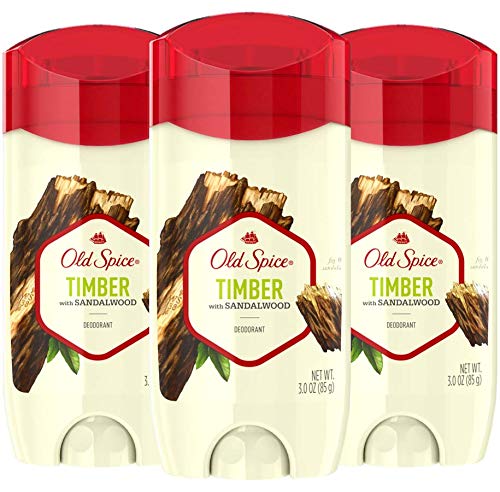 Old Spice Aluminum Free Deodorant for Men, Timber with Sandalwood Scent, 3 oz, (Pack of 3)