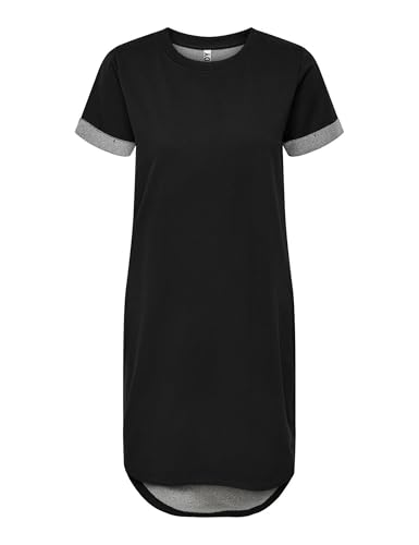🔥 STARKER PREIS (-57%) JDY Damen JDYivy Life S/S Dress Jrs Noos L ssiges Kleid, Schwarz, M EU