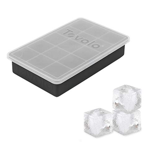 Tovolo Silicone Ice Cube Tray with Lid Charcoal