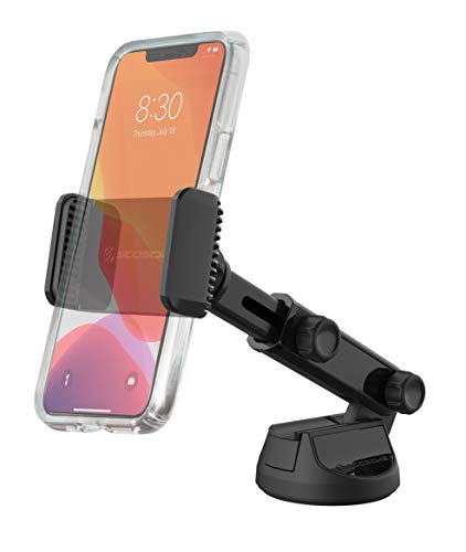 Scosche UH4WDEX2-SP Extendo Mount Car Phone Holder Windshield / Dashboard | StickGrip Base | Telescoping Adjustable Arm | Black