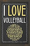 I Love Volleyball Blank Lined Notebook Journal Ideal Volleyball Coach Gift Volleyball Gift Volleyball Notebook Volleyball Journal Volleyball Diary