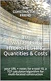 10 Water For Hydrotesting Quantities Costs Your Url Notes For Etool10 A Tcf Calculatoralgorithm For Multifaceted Construction Construction Etools