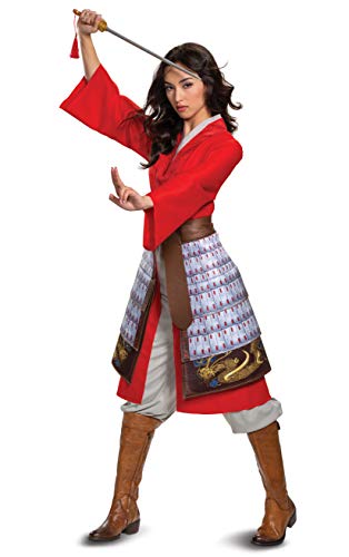 Disguise Women's Dress Deluxe Adult Costume, Red, Medium (8-10)