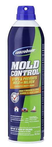 Concrobium Mold Control Aerosol, 14.1 oz – Eliminates & Prevents Mold – EPA Registered, Bleach-Free, Odorless, VOC-Free – For Indoor & Outdoor Surfaces, Mid-Sized Jobs, and Hard-to-Reach Areas