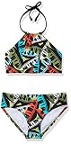 Kanu Surf Girls, Mahina UPF 50+ Beach Sport Halter Bikini 2-Piece Swimsuit, Maya Olive, 8