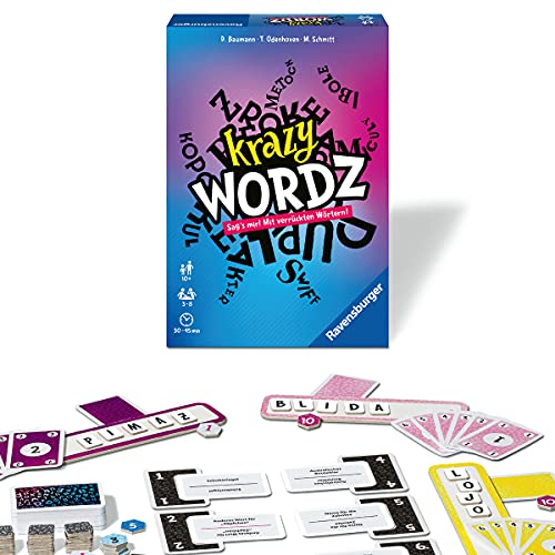 (-38%) Ravensburger 26837 - Krazy Wordz - Gesellschaftsspiel für die ganze Familie, Spiel für Erwachsene und Kinder ab 10 Jahren, Partyspiel, Silvesterspiel für 3-8 Spieler - mit 240 Spielkarten