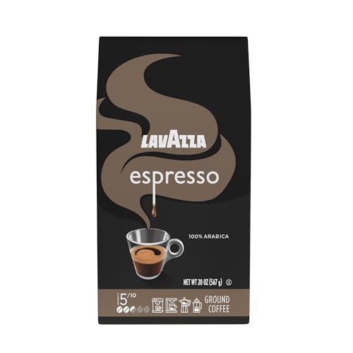 Lavazza Espresso Ground Coffee, Medium Roast, 100% Arabica, 20 oz Bag (Pack of 1)