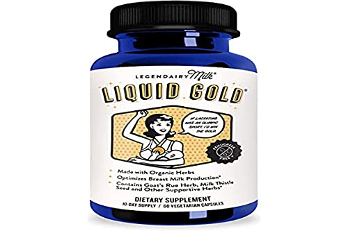 Legendairy Milk Liquid Gold Lactation Support | Lactation Supplement with Organic Goats Rue, Milk Thistle, Shatavari, Fennel, Alfalfa & Anise | Breastfeeding Supplements, 60 Count