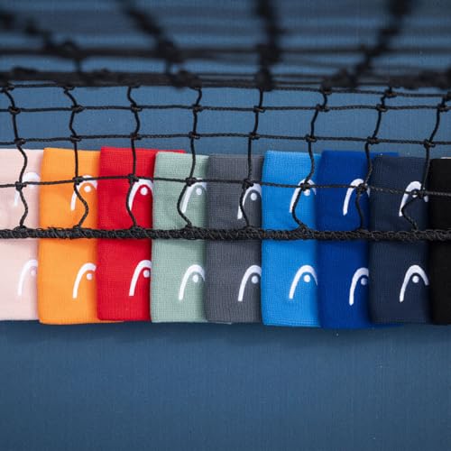 HEAD Unisex Adults 2.5" wristband HEAD Sweat Band Tennis Sweatbands for Women and Men 2 5 Inch Sweat Absorption Wrist Bands White, White, standard size US