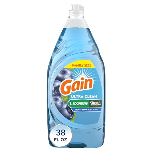 Gain Ultra Dishwashing Liquid Dish Soap, Honeyberry Hula Scent, 38 fl oz